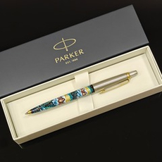 Коллекционная сувенирная ручка Parker "Русская деревня. Зима" с ручной росписью Палех