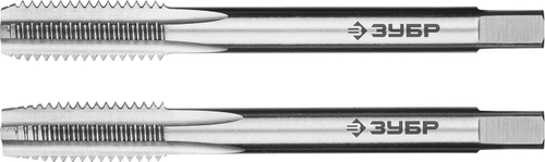 ЗУБР М8x1.0мм, комплект метчиков, сталь Р6М5, машинно-ручные