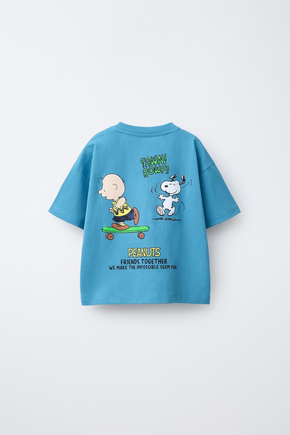 ZARA ФУТБОЛКА SNOOPY PEANUTS™, ГОЛУБОЙ