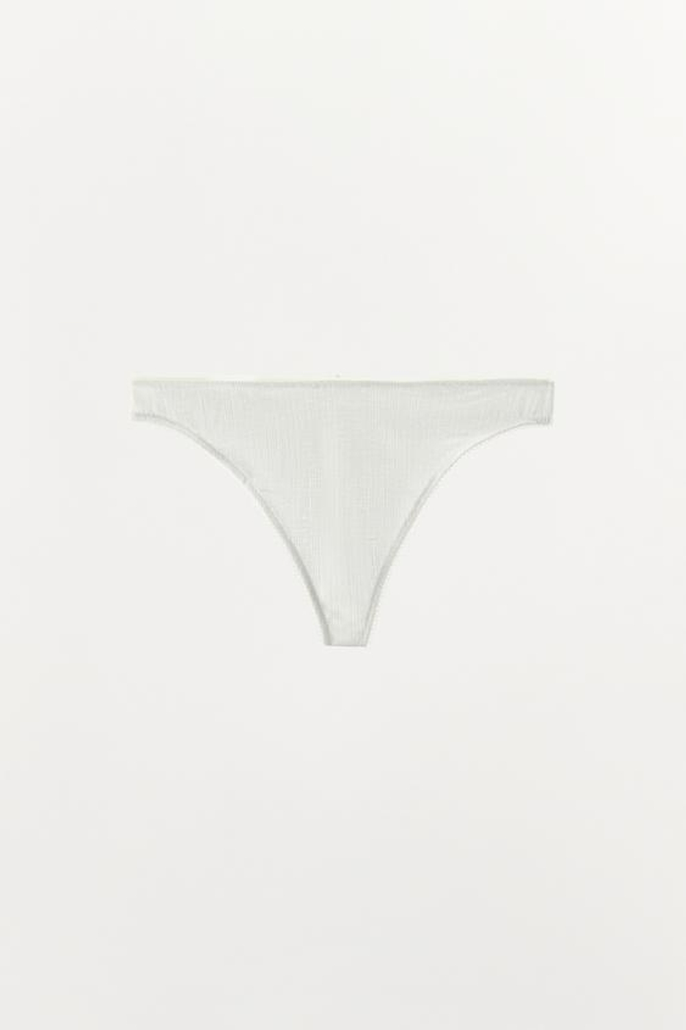 ZARA БАЗОВЫЕ ПЕРФОРИРОВАННЫЕ ТРУСЫ, БЕЛЫЙ
