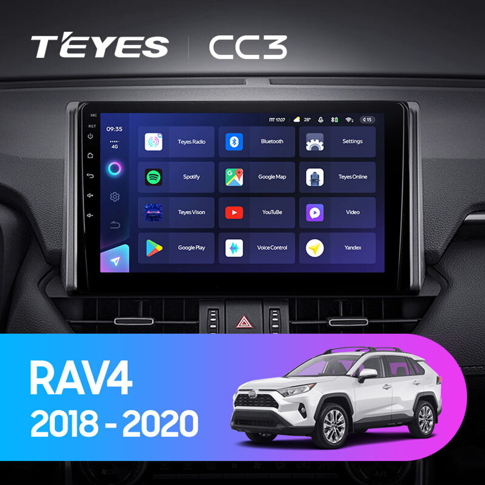 Teyes CC3 10.2" для Toyota RAV4 2018-2020