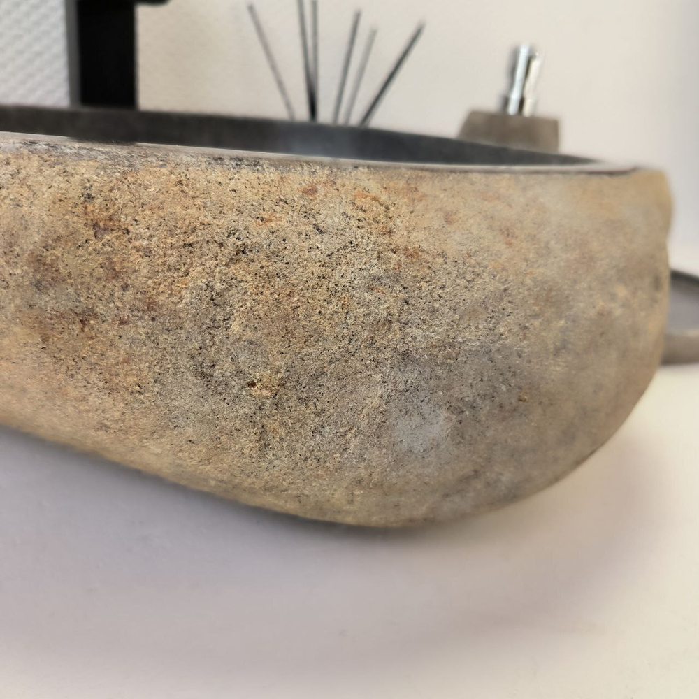 Раковина из речного камня RS-64113 (42*40*15) 0122