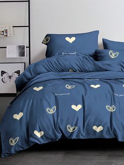 Простынь Simple House "Cuore (полисатин)" 240х215 см