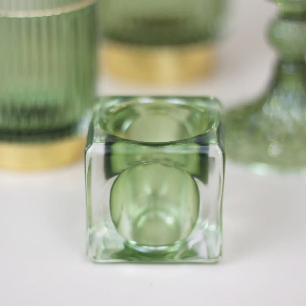 Подсвечник «ICE» 5*5 см, Изумруд