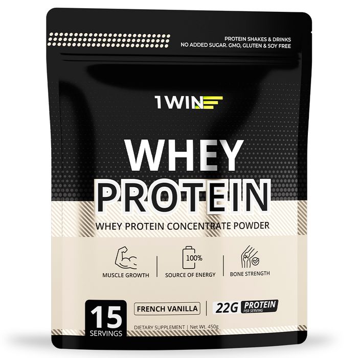 Протеин &quot;Францезская ваниль&quot;, Whey Protein French Vanilla, 1Win, 450 г