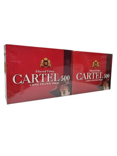 Гильзы для сигарет "Cartel" Long Filter 2x500шт (Комплект)