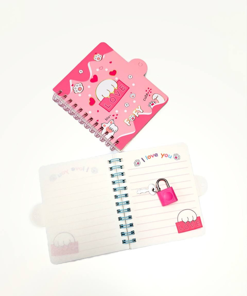 Блокнот с замочком 11 см оптом