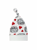 Шапочка-узелок (утепленная) Ежики