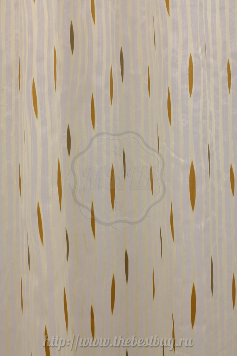 Тюль с рисунком: Делис (S204-3) - (300х280)х2 см. - орнжевый
