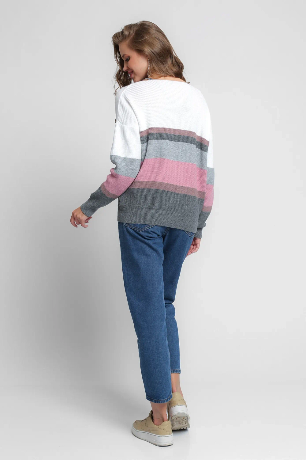 Жакет М 2538/ серо-белый