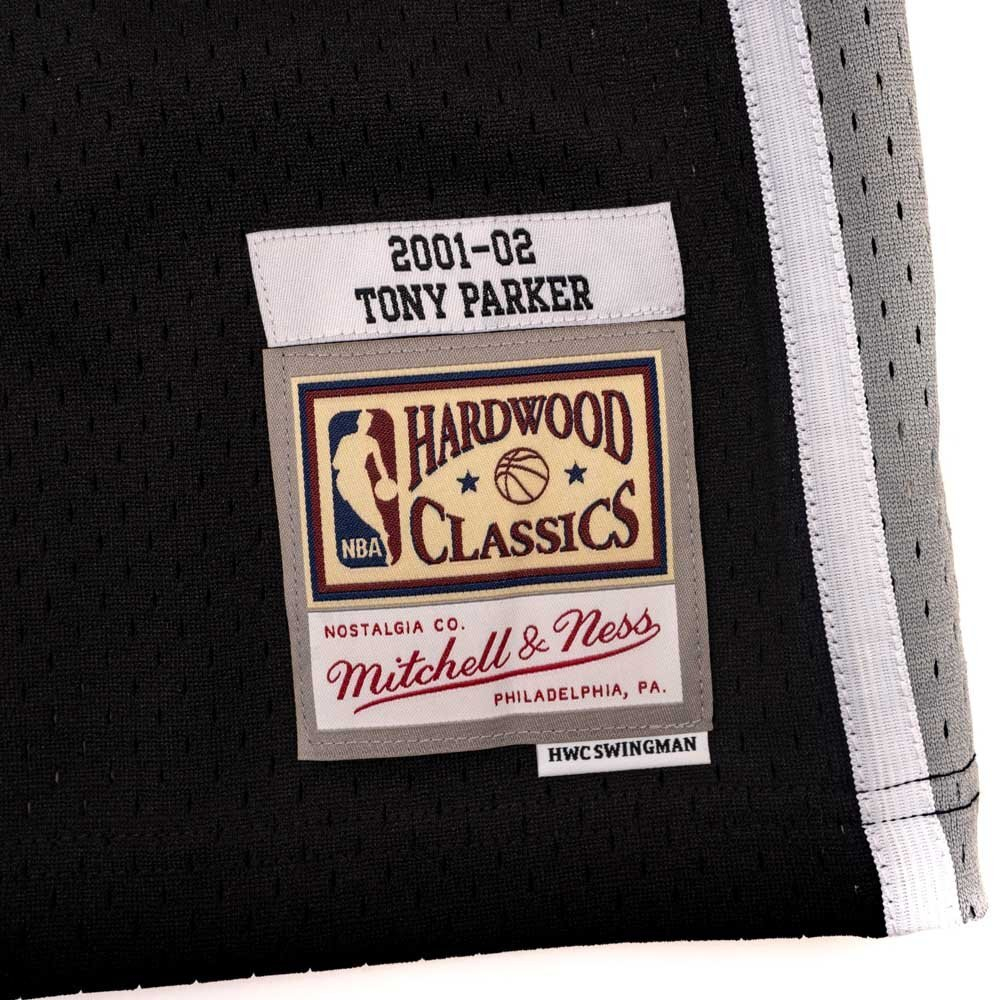 Баскетбольная джерси Mitchell & Ness NBA Swingman San Antonio Spurs Tony Parker#9 Jersey Black