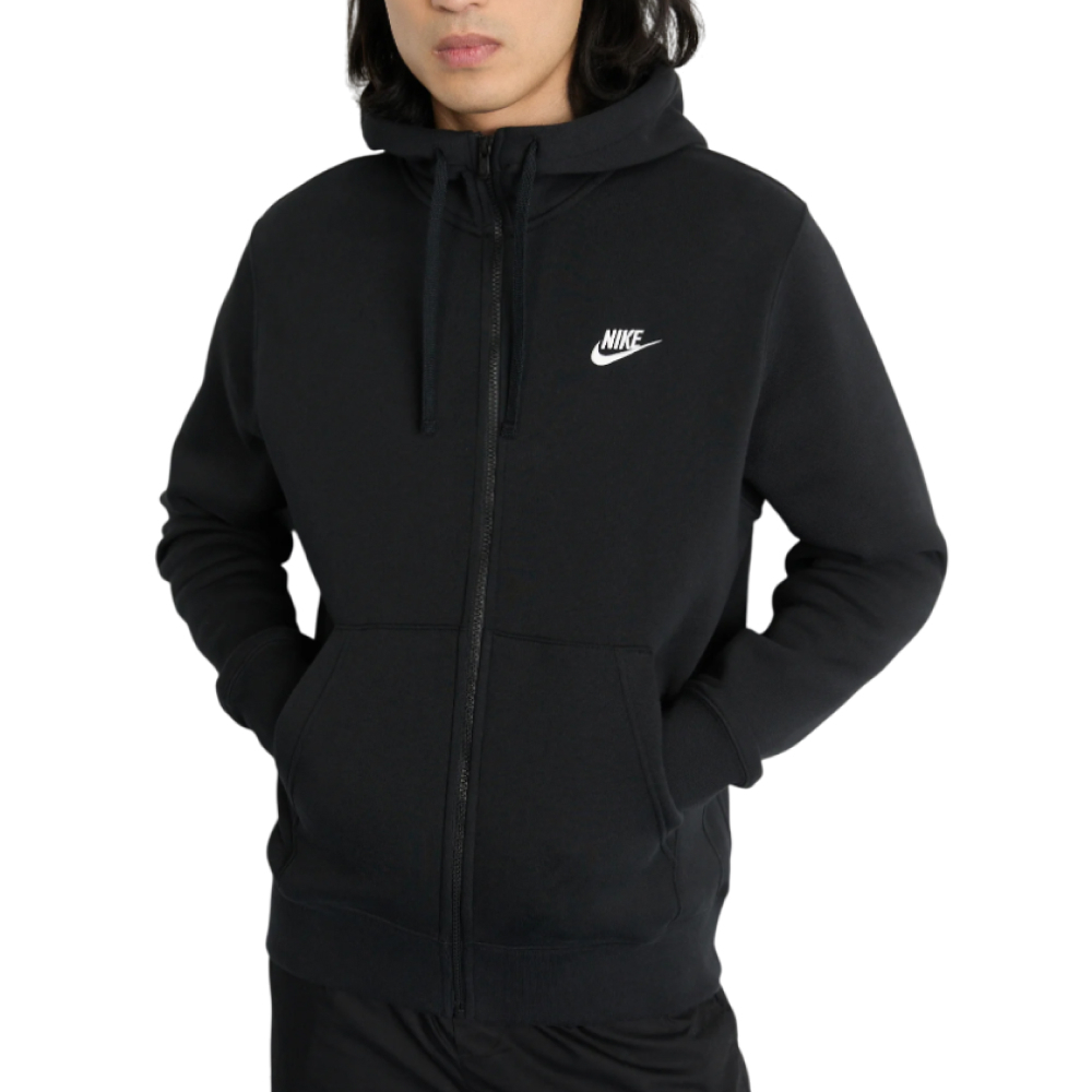 Зип Худи Nike Sportswear Club Fleece Black