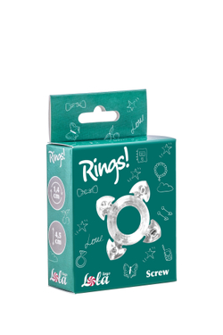 Эрекционное кольцо Rings Screw white