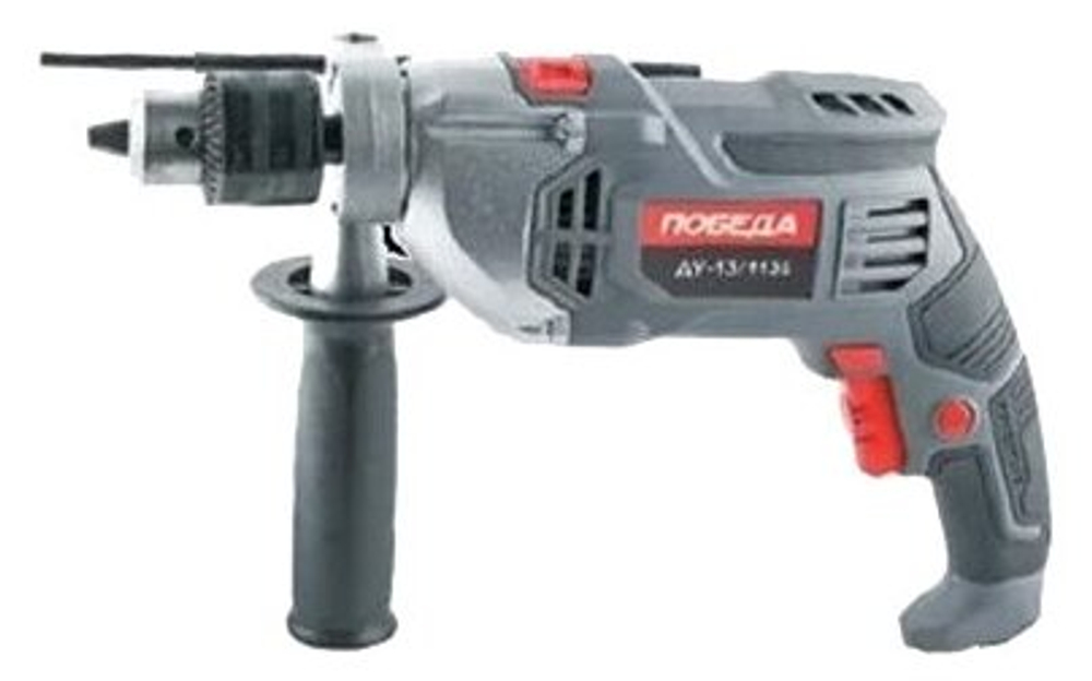 Дрель ударная ПОБЕДА, ДУ-13/1135, с ударом,мощность 1135Вт, макс.диаметр 13мм (120301135)