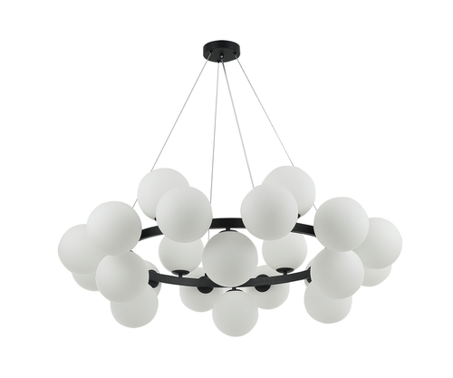 07508-24,19 Люстра Сида черный E14 24*10W