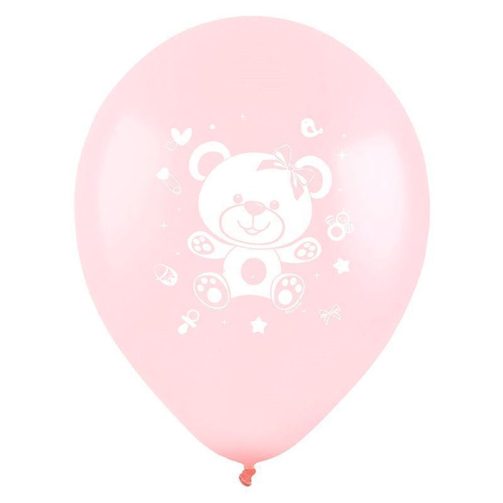 Шар (12"/30 см) Малышка, (3 дизайна), Ассорти Пастель 2 ст. 25 шт.