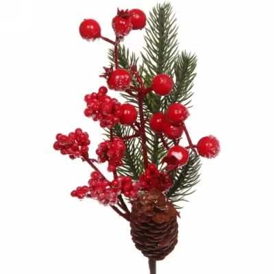 Ветка хвойная «Зимнее настроение»", 36 см