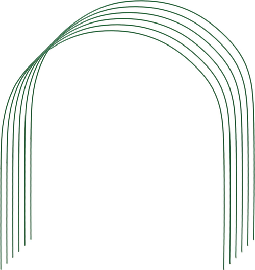 GRINDA 2.2 м, стальные, проволочные, 6 шт, дуги для парника (422311-85-90)