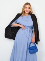 Платье на резинке с поясом