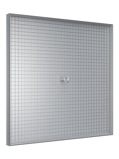 Люк ревизионный D Floor 600х600 напольный скрыт.монтаж алюминий EVECS