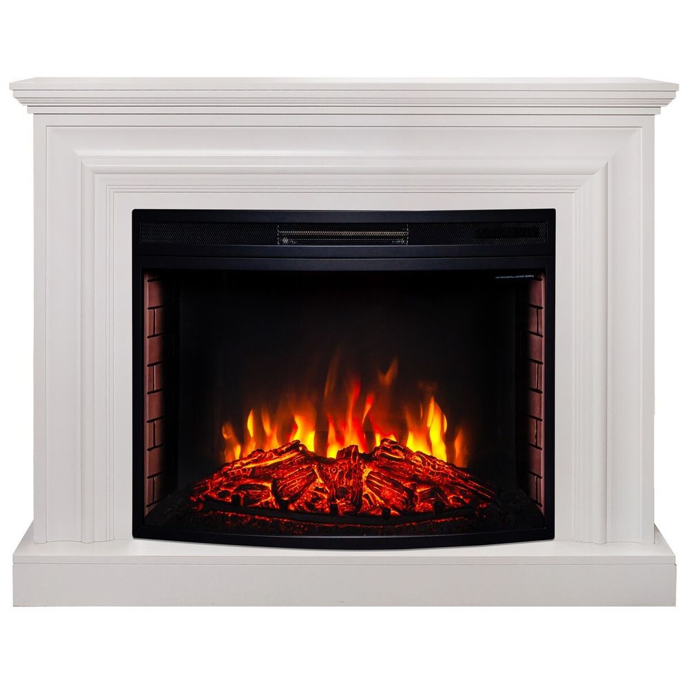 Электрокамин RealFlame Weston 33 WT белый с очагом Firespace 33 S IR