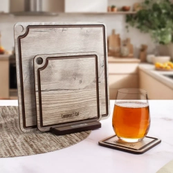 Набор подставок для горячего 3шт ComposeEat ProFashion дуб светлый