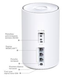 TP-Link Deco X20-4G(1-pack) AX1800 Домашняя Mesh Wi-Fi система с поддержкой 4G+