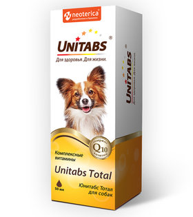 Юнитабс Тотал для собак, раствор для приема внутрь, 50мл.