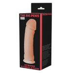 Телесный вибратор с присоской The Big Penis - 26 см.