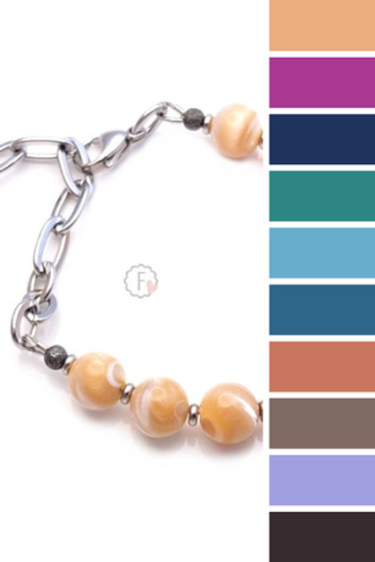 браслет из перламутра с подвеской