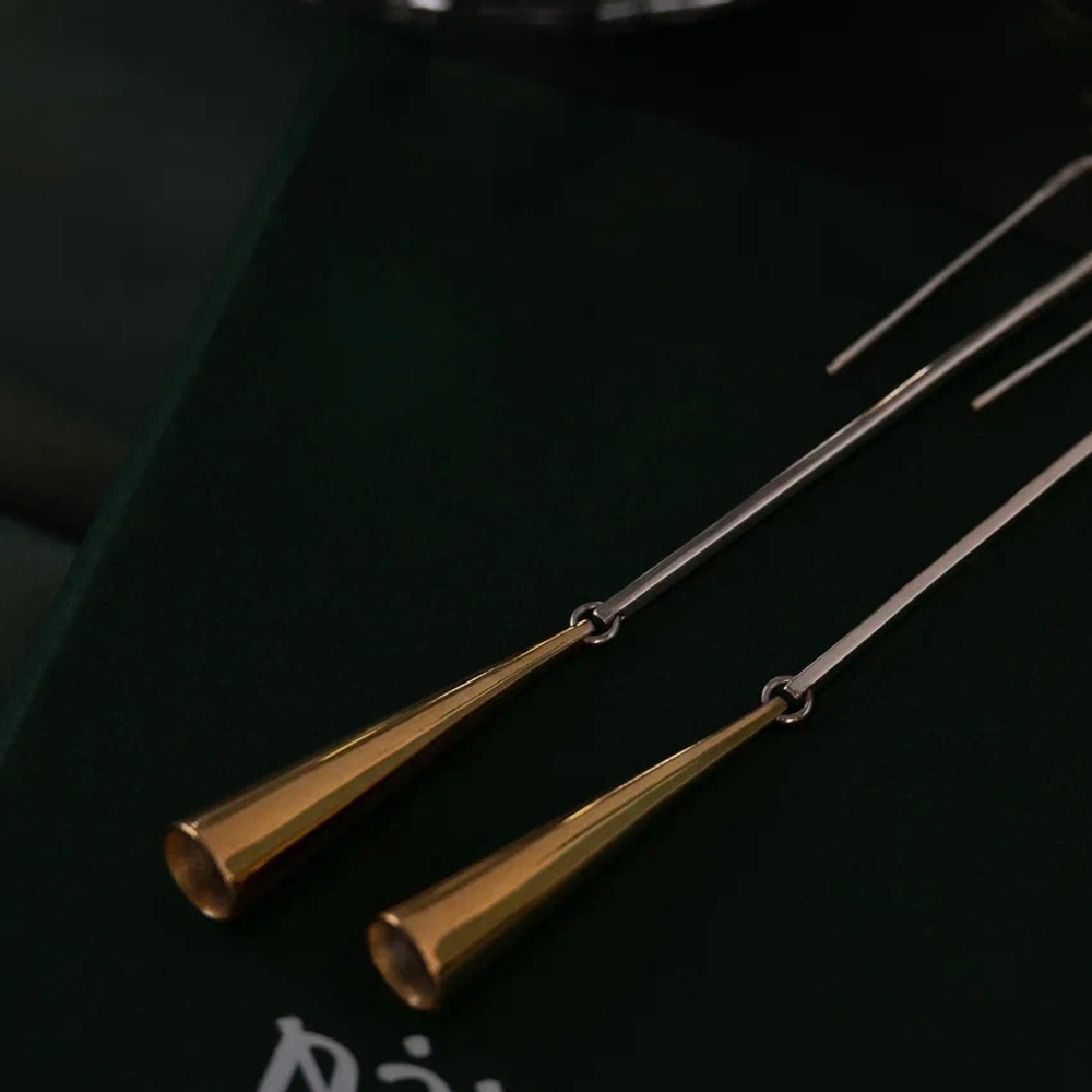 Серьги MACHI биколор