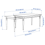Обеденный набор - INGATORP/INGOLF IKEA/ИНГАТОРП/ИНГОЛЬФ ИКЕА, 155 см, черный