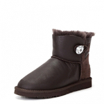 Угги Mini Bailey Button Bling Metallic Chocolate