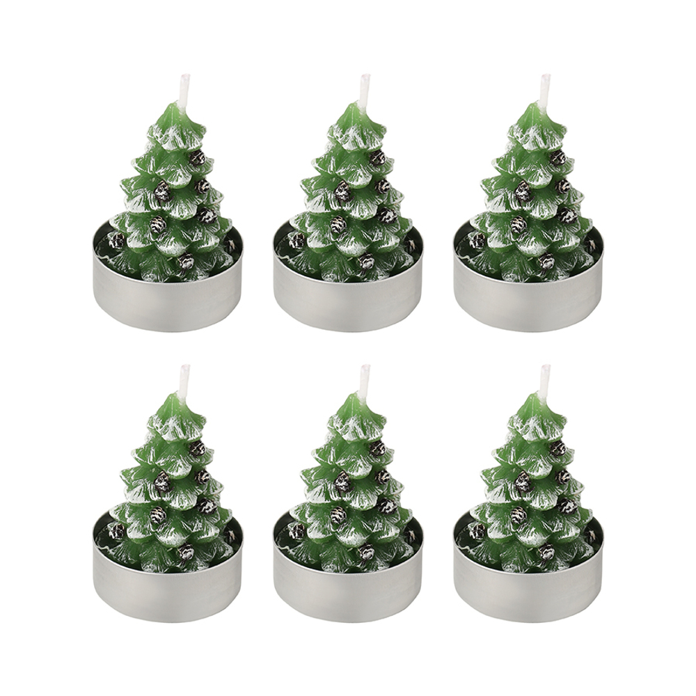 Набор декоративных свечей Enchanted woods из коллекции New Year Essential, 6 шт.