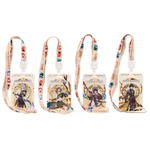 Бейдж на шнурке Basir вертикальный, 110*68 мм, аниме, 4 рисунка ассорти