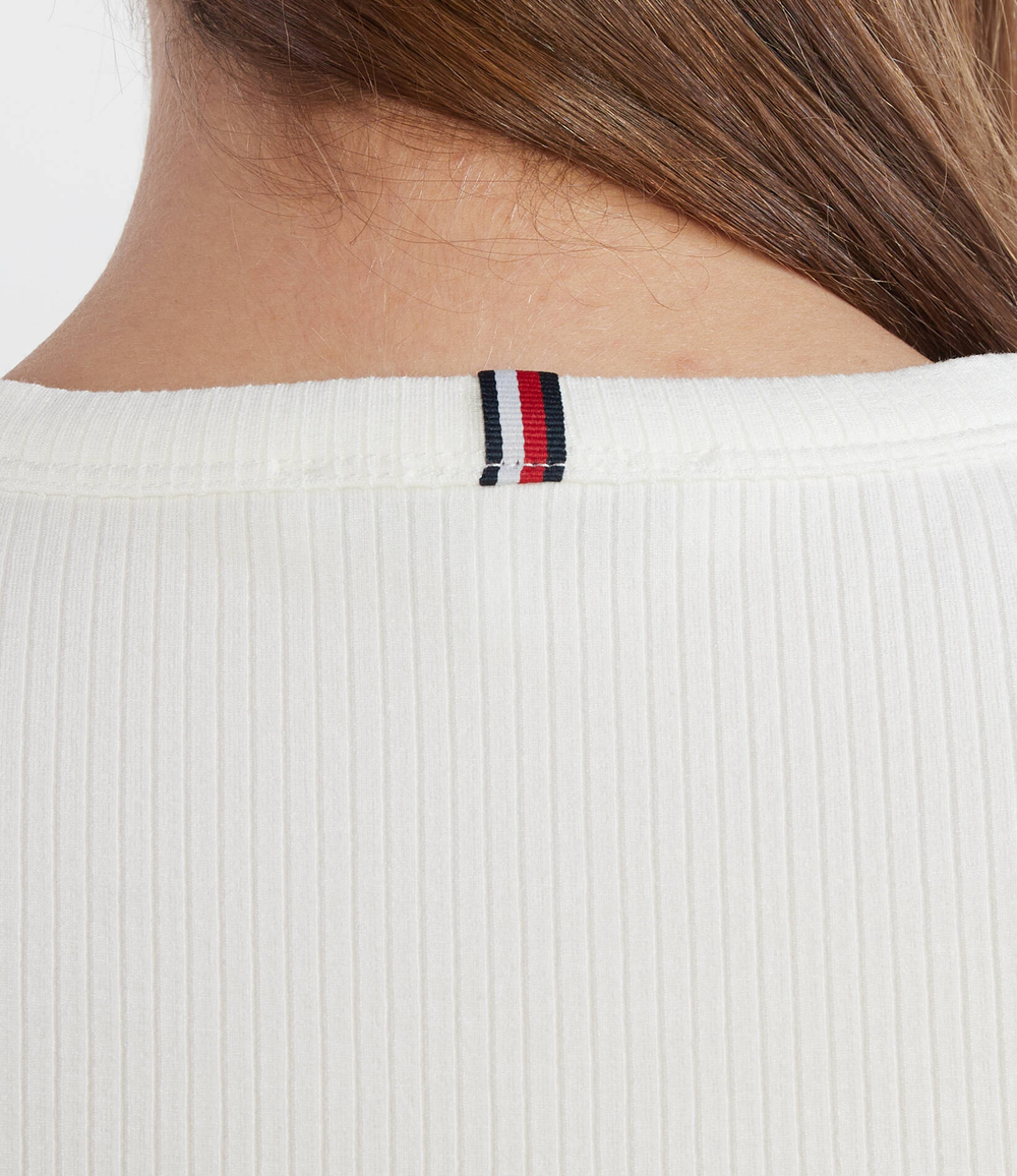 Топ 5X2 RIB NS Tommy Hilfiger - белый(WW0WW38635)