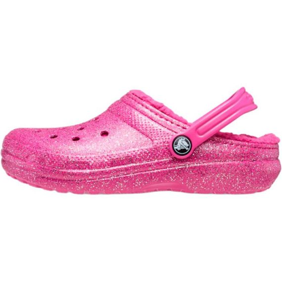Crocs Classic Lined Glitter Clog 'Pink'