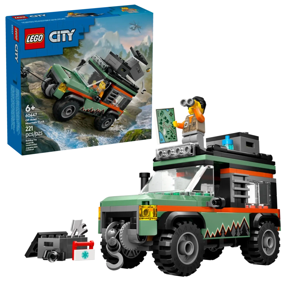 Конструктор LEGO City 60447 Горный грузовик для бездорожья 4x4