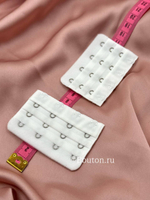 Расширитель для бюстгальтера белый  4 ряда 12 петель 4 крючка   5х7,5 см