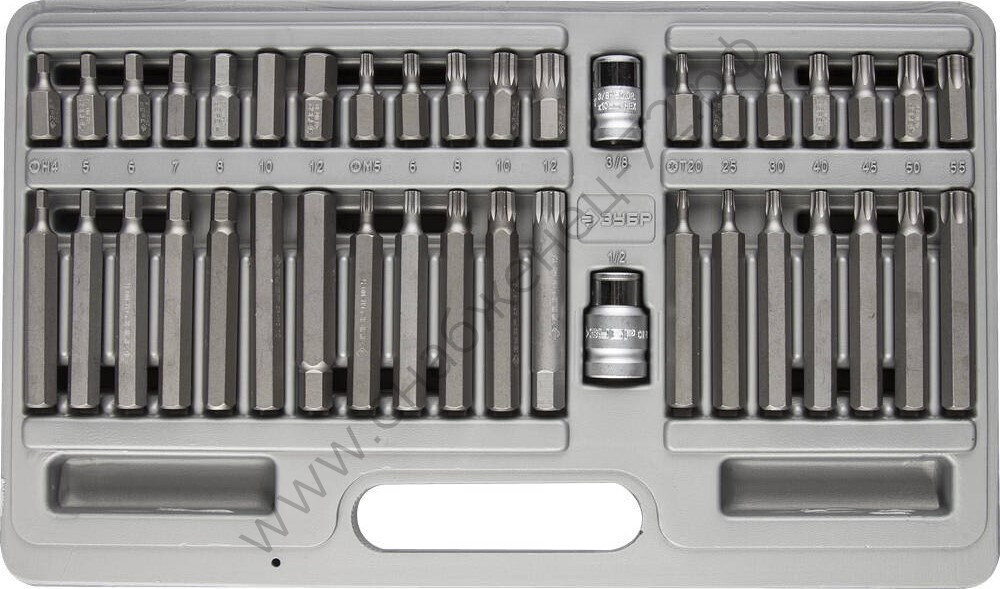 ЗУБР HEX TORX SPLINE 40 шт, Специальные биты (2653-H40)