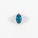 Avant tops with colored gem