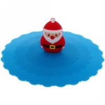 Крышка силиконовая для кружки 10см «Дед Мороз»