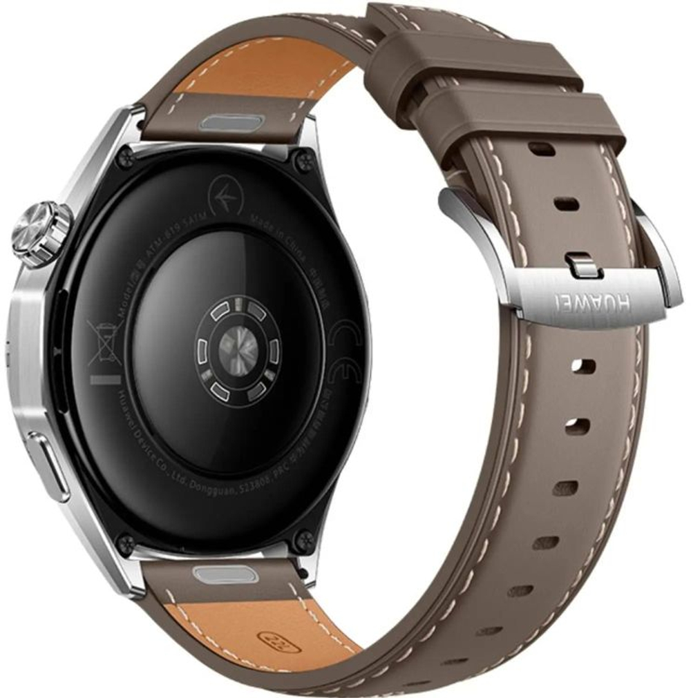 Смарт-часы Huawei Watch GT 6 Atum-B19L,  46мм,  1.47",  коричневый/серебристый