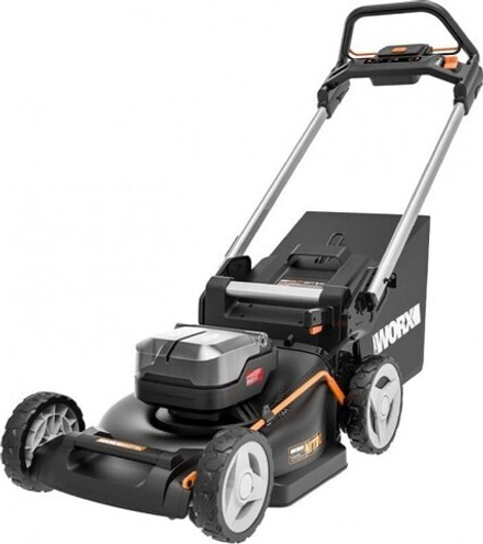 Газонокосилка аккумуляторная Worx WG749E самоходная, бесщеточная