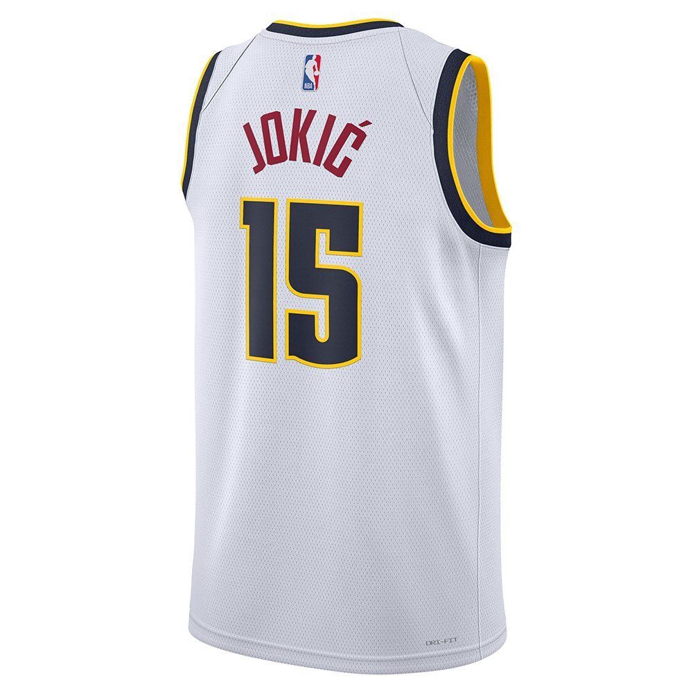 Баскетбольная джерси Nike Dri-FIT NBA Swingman Denver Nuggets Association Edition 2022/23 Nikola Jokic T-shirt White