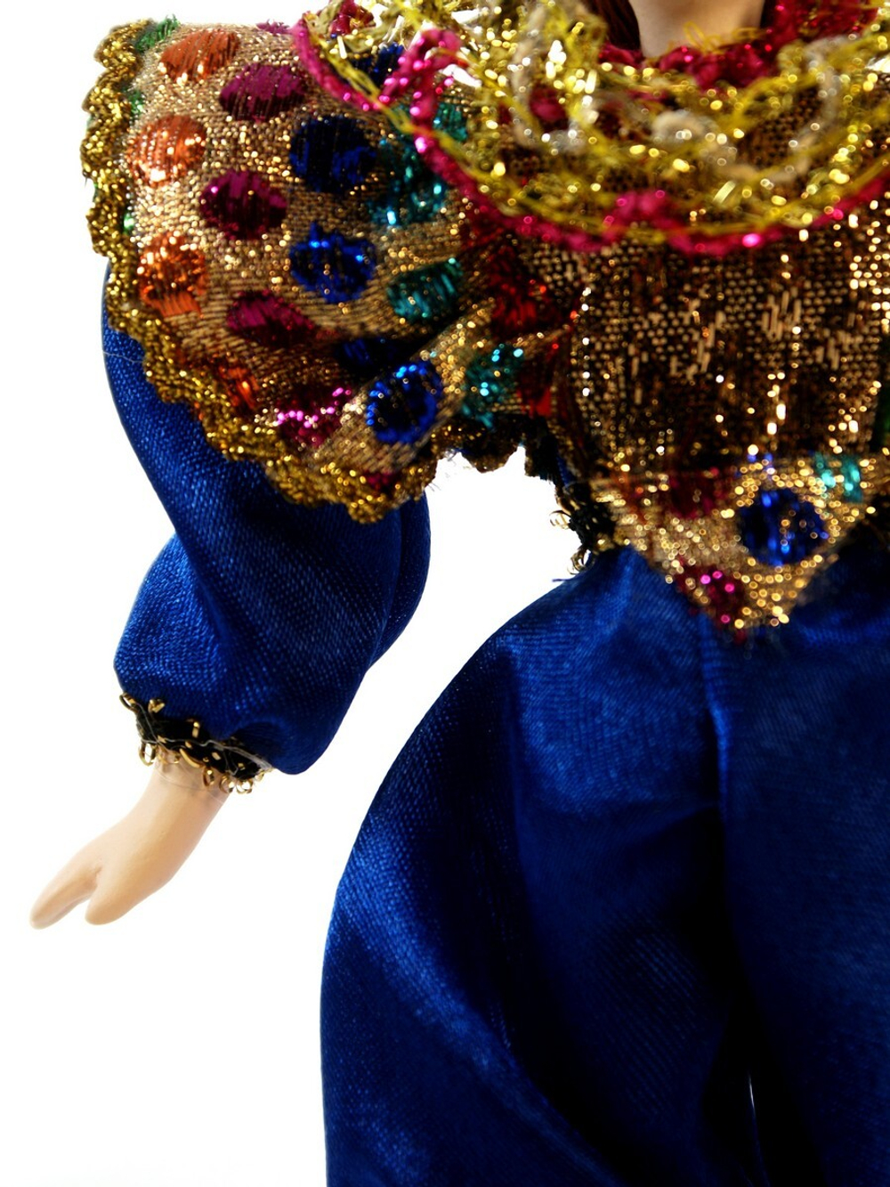 Кукла фарфоровая Клоун на елку