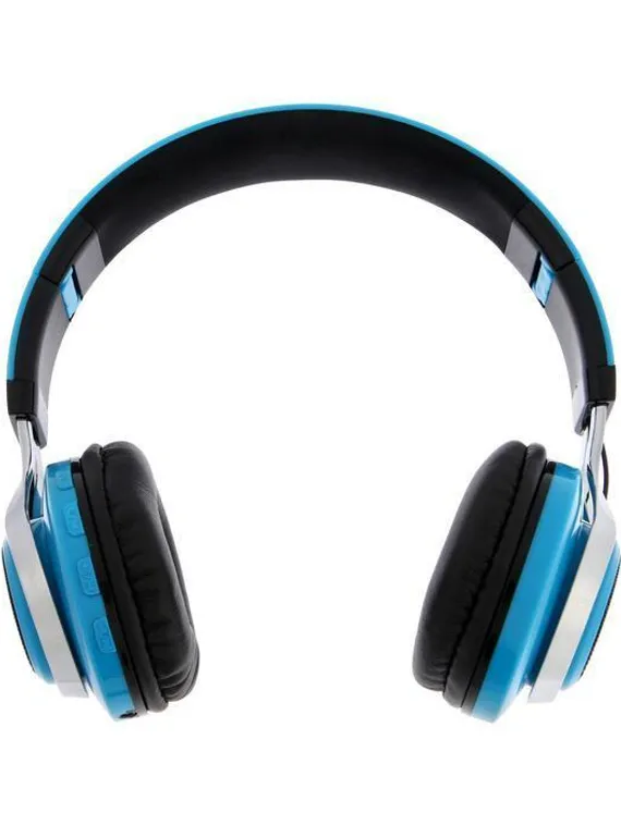 Наушники беспроводные LuazON RX-1 TM-021, накладные, BT 4.2, 250 мАч, LED, FM,microSD,синие