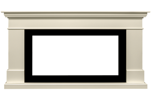Каминокомплект California  - Слоновая кость (Высота 860) с очагом 5D V-ART 40