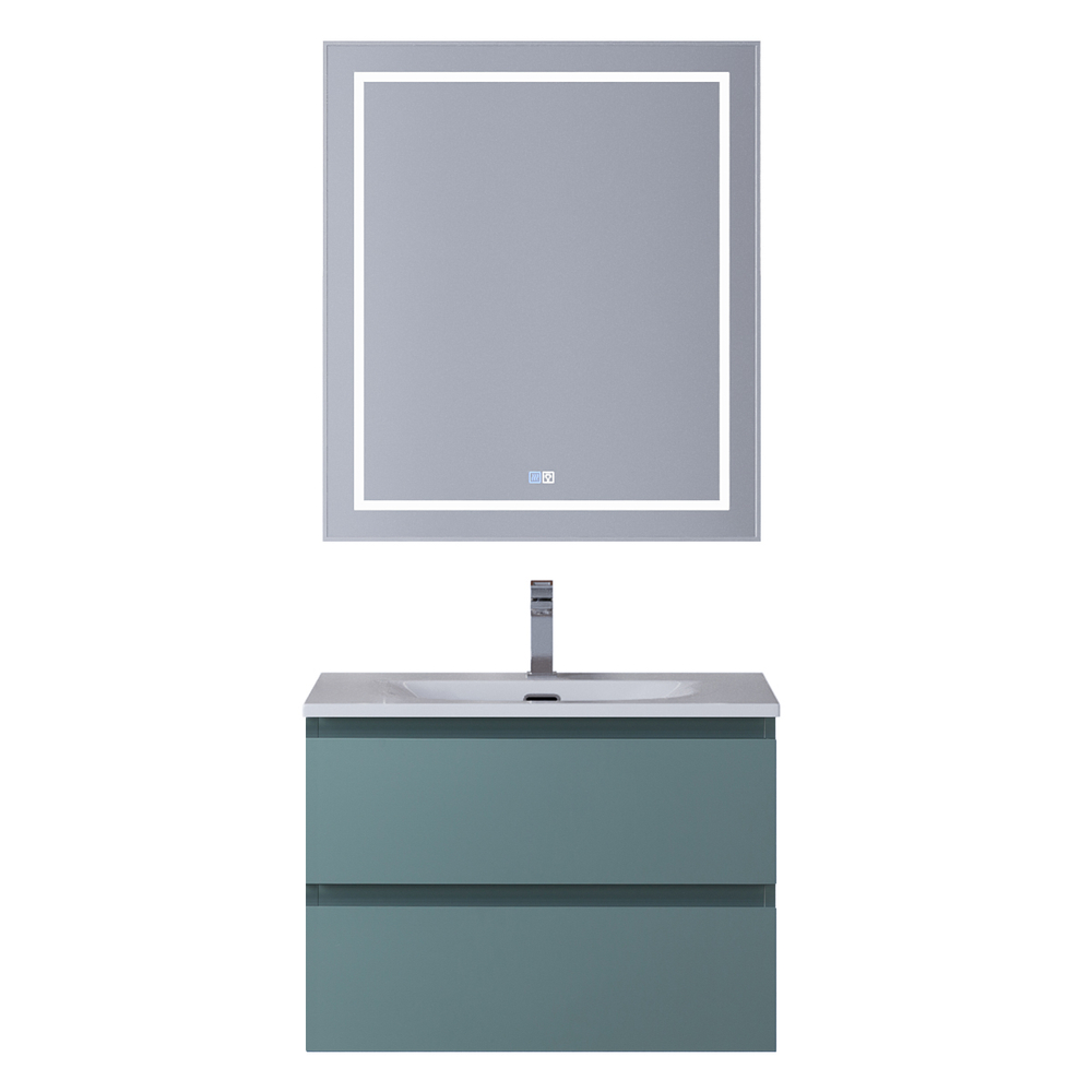 Тумба с раковиной подвесная BelBagno KRAFT-700-2C-SO-AO Голубой матовый, раковина белая BB-8099-70