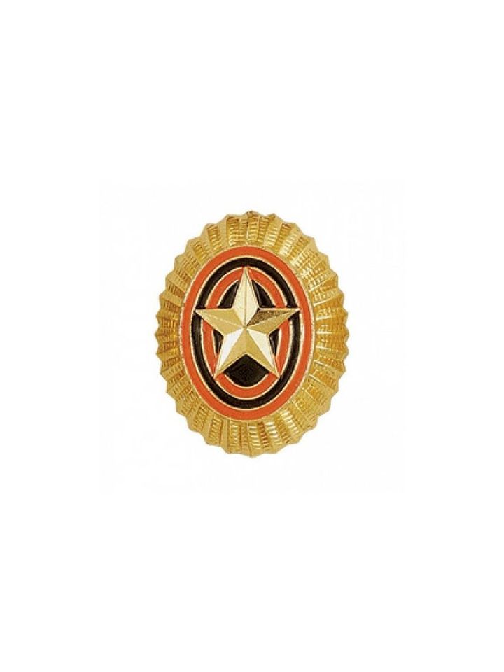 Кокарда МО малая металл со звездой